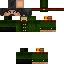 Black skin: raw texture render