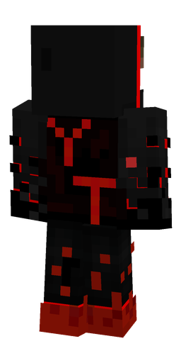 Black skin: body, back render