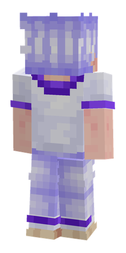 Blue skin: body, back render