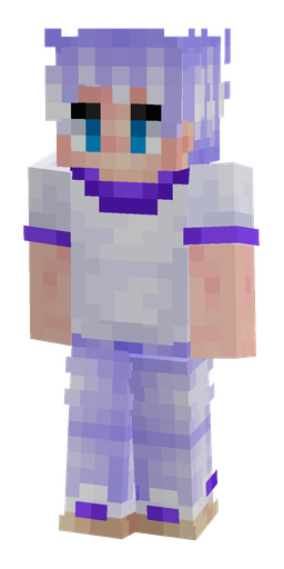 Blue skin: body, front render