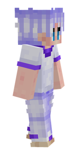 Blue skin: body, right side render