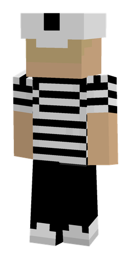 Black skin: body, back render