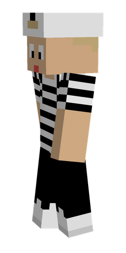 Black skin: body, left side render