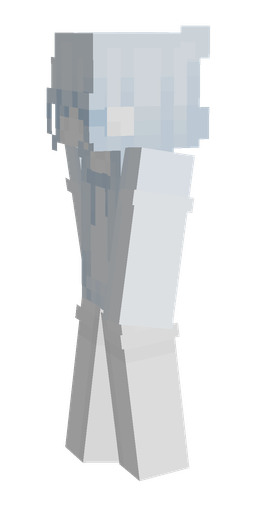 Blue skin: body, left side render