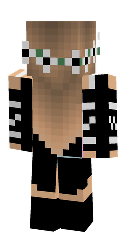 Black skin: body, back render