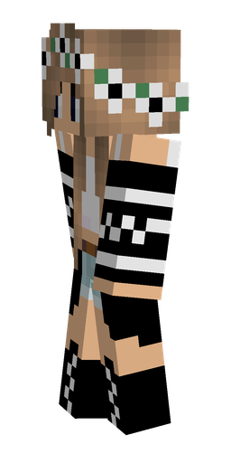 Black skin: body, left side render