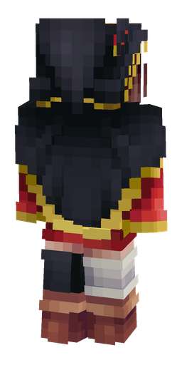 Black skin: body, back render