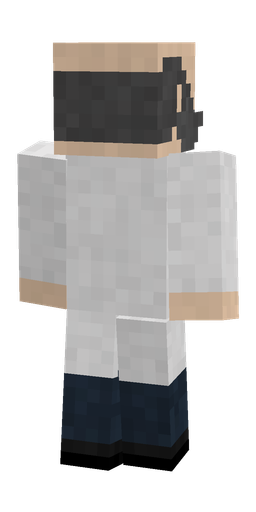 Black skin: body, back render