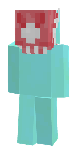 Blue skin: body, back render