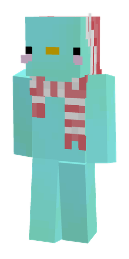 Blue skin: body, front render
