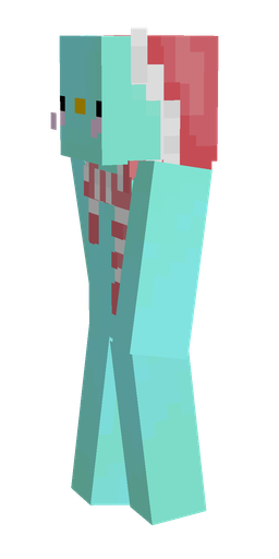Blue skin: body, left side render