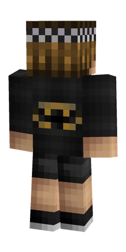 Black skin: body, back render