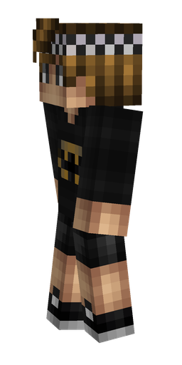 Black skin: body, left side render