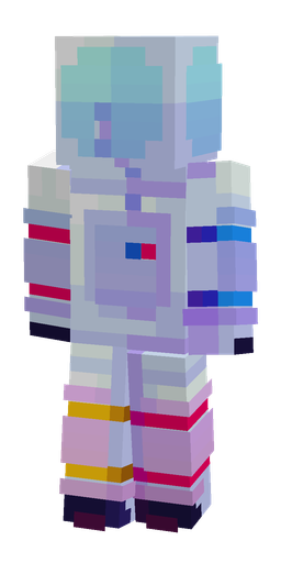 Blue skin: body, back render