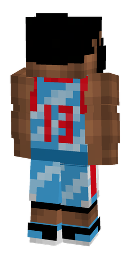Black skin: body, back render