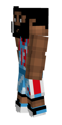 Black skin: body, left side render