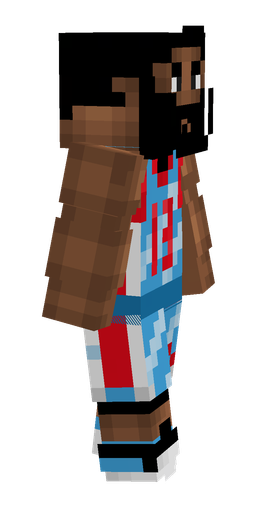 Black skin: body, right side render