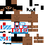 Black skin: raw texture render