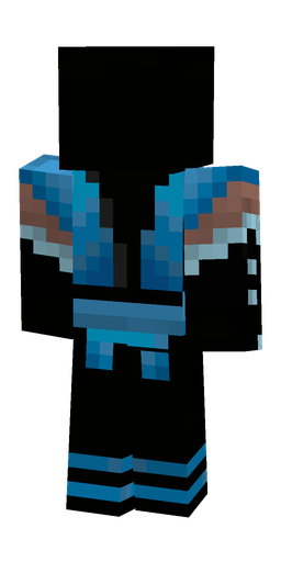 Black skin: body, back render