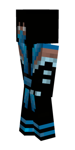 Black skin: body, left side render