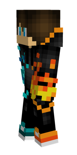 Black skin: body, left side render