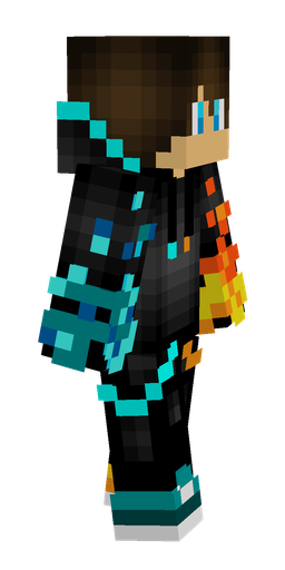 Black skin: body, right side render