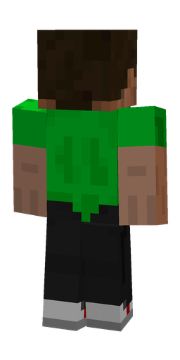 Black skin: body, back render