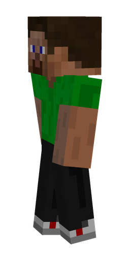 Black skin: body, left side render
