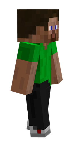Black skin: body, right side render