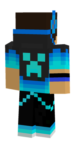 Black skin: body, back render