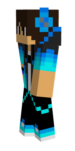 Black skin: body, left side render