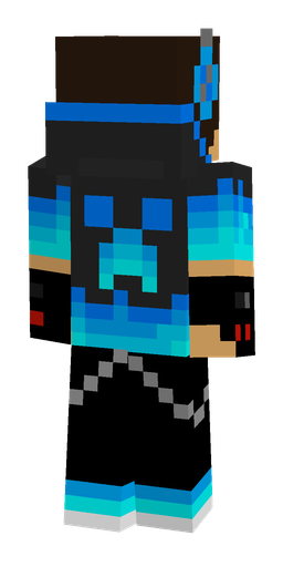 Black skin: body, back render