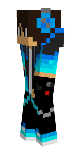 Black skin: body, left side render