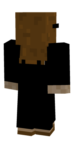Black skin: body, back render