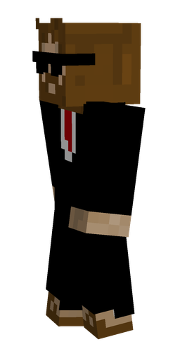 Black skin: body, left side render