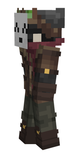 Black skin: body, left side render