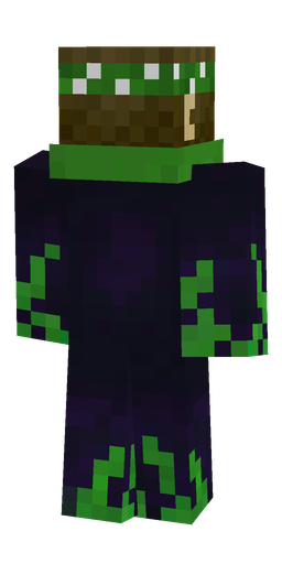 Black skin: body, back render