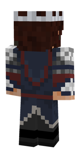 Black skin: body, back render