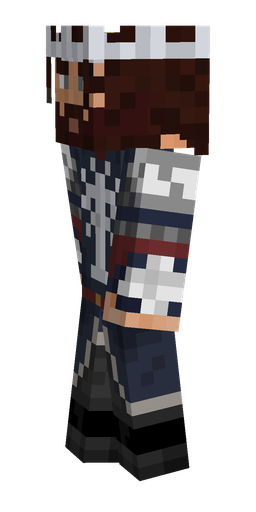 Black skin: body, left side render