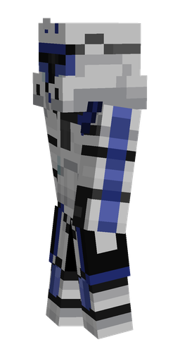 Black skin: body, left side render