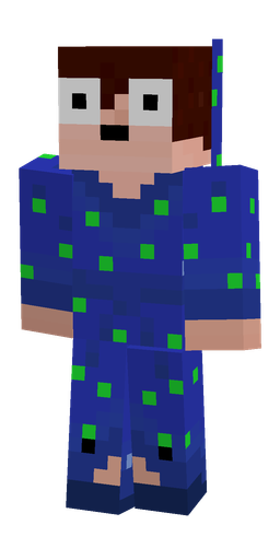 Blue skin: body, front render