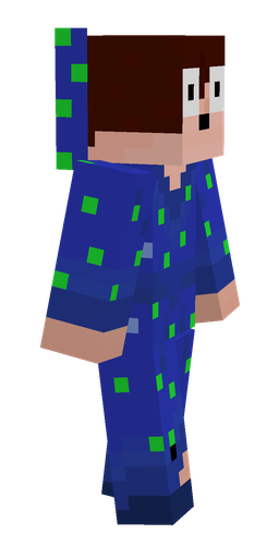 Blue skin: body, right side render