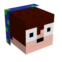 Blue skin: head render