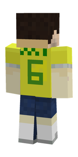 Blue skin: body, back render