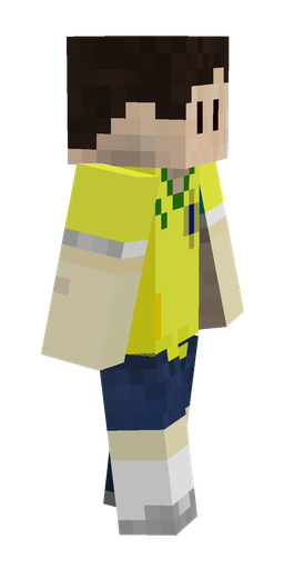 Blue skin: body, right side render