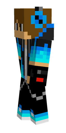 Black skin: body, left side render
