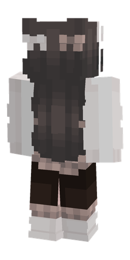 Black skin: body, back render
