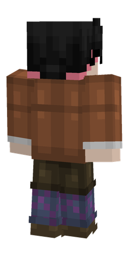 Blue skin: body, back render