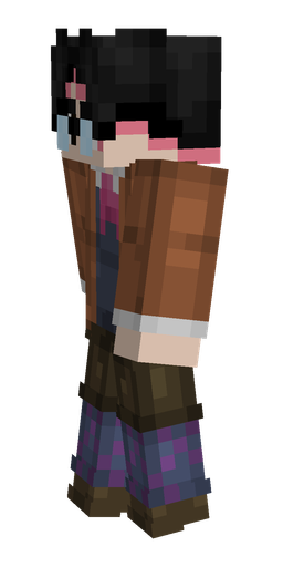 Blue skin: body, left side render