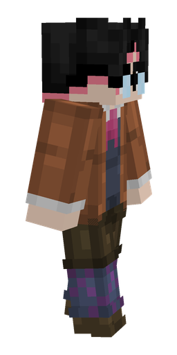 Blue skin: body, right side render
